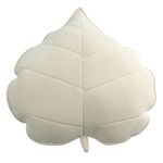 Peach Cuddle Leaf Shaped Throw Cushion Pillow for Living Room Décor (Pack of 1, 45x45 cm, Ivory) Couch Cushions, Bedroom décor, Patio Cushion, Floor Cushion, Decorative Cushion