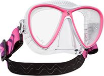 SCUBAPRO SYNERGY TWIN DIVE MASK W/COMFORT STRAP Clear/Pink