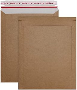 Xxcxpark 25 Pack Kraft Brown Rigid Mailers 9.25 x 11.75 inches, Self Seal Photo Document Mailers Premium Cardboard Keep Flat Envelopes for Photos, Pictures, Papers, Files, CD