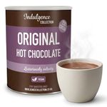 Indulgence Collection Original Hot Chocolate 2kg, 80 Servings - Premium, Sustainable Cocoa Powder - Rich and Velvety Drinking Chocolates Perfect for Any Occasion - Vegan Friendly