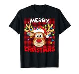 Merry Christmas Funny Reindeer Xmas Family T-Shirt