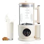 CIGAA Nut Milk Maker Machine with Noise-Insulating Cover, 1500ML Automatic Soy Milk Maker Machine, 8 in 1 Multi Functional Homemade Plant-Based Milk,Juice,Nut Milk Maker with Delay Start/Auto Clean