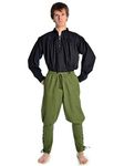 HEMAD Men's Viking Cotton Pants – Puffed Upper Leg & Lace-Up Calf – S-XXXL Red, Brown, Beige, Black, Green, Grün, XXL/XXXL