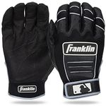 Franklin Sports MLB CFX Bro Batting Gloves, Black/Black (2015), Adult Large