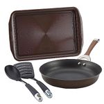 Circulon Symmetry Dishwasher Safe Hard Anodized Nonstick Cookware Pots and Pans Set, 4 Piece (Baking Sheet), Chocolate