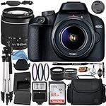 Canon EOS T100/4000D DSLR Camera with 18-55mm f/3.5-5.6 III + Professional Accessory ZeeTech Bundle (Professional Bundle + 64GB)