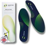 Enertor Ultimate Walking Insoles with PX1 Shock-Absorbing Technology. Relief for: Plantar Fasciitis, Shin Aplints, Achilles Tendonitis, Runners Knee, Foot & Heel Pain