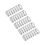 uxcell Compression Spring, 5Pcs 304 Stainless Steel, 4mm OD, 0.4mm Wire Size, 10mm Free Length, Silver Tone