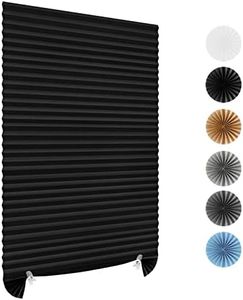 MALOKI Pleated Window Shades,Temporary Window Blinds Cordless Light Filtering Pleated Fabric Shade Room Darkening Shades for Office,Living Room,Bedroom - 35 x 59 Inch (Fits Windows 19-36 inch)