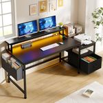 EnHomee 56.5" Computer Desk with Po