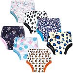 MooMoo Baby Training Pants 7 Packs Absorbent Toddler Potty Training Underwear Girls 5T