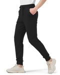 Zylioo Tall Sweatpants Men,Extra Long Jogging Bottoms,Long Length Active Joggers for Long Leg,Extra Long Inseam Joggers with Pocket 34-37inch Black
