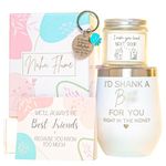 Best Friend Birthday Gifts for Women Friendship - Funny Wine Tumbler Gifts for Friends Female - Gifts for Best Friends Women - Gifts for Her Friend BFF Gift Baskets for Women - Bestie Gifts for Women