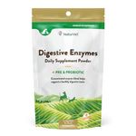 NaturVet Digestive Enzymes Plus Probiotic for Dogs and Cats, 10- oz Powder, Made in USA