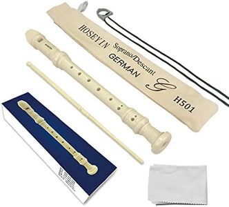 HOSEYIN Soprano Recorder Baroque style German style C Key 8 Holes Soprano Recorder for Beginners Kids students(German, ivory white)