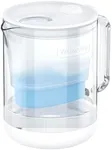 [Alkaline] Waterdrop Glass Alkaline Water Filter Pitcher with 1 Filter, Enhances Alkaline Water, Eco-Friendly, 7-Cup, for Home and Office, Reduces PFOA/PFOS, Chlorine, Cadmium, Copper, Mercury, Clear