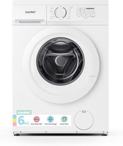 COMFEE 6kg Washing Machine – White Front Load Laundry Appliance