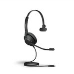 Jabra Evolve2 30 SE Wired Mono Noise Cancelling Headset - Features 2-Microphone Call Technology and USB-C Cable - MS Teams Certified, Works with All Other Platforms - Black