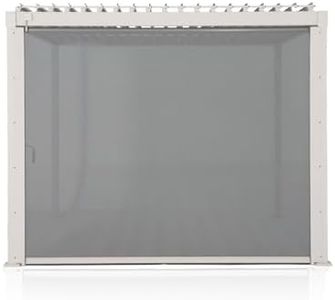 Mirador Accessory - 10Ft Side Shade Screen for Mirador pergola 80/88 Series, Crank, Enhance Outdoor Living Space with Pull-Down Sun Shade, Wind Block, UV Resistant, Latte, not pergola