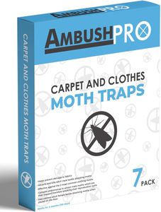 Carpet Clothes Moth Traps, 7-Pack – Odorless Pest Control