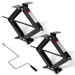 Dumble RV Stabilizer Jacks 2pk Set - 7500lb Adjustable Travel Trailer Scissor Jack Stabilizer Stands for RV and Camper
