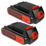 EOHJAR 2 Pack 4.0Ah 20V MAX LBXR20 Replacement for Black and Decker Weed Eater 20V Battery LB2X4020 LBXR2020-OPE LBXR20-OPE2 LBXR20B-2 LB2X3020-OPE LBXR20BT 20 Volt Max Outdoor Cordless Power Tools