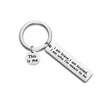 HOLLP Friend Gift Movie Jewelry I Am Brave I Am Bruised I Am Who I Am Meant to Be Keychain (Keychain)