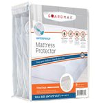 Full 54 x75 : Guardmax - Waterproof Mattress Protector Cover - Fitted Style - Quiet! - Full Size (54"x75") - Skirt Stretches to 16"!