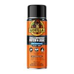 Gorilla Waterproof Patch & Seal Spray, Flexible Rubberized Coating, Seals Out Water Air & Moisture, Stops & Prevents Leaks, Black, 16oz/453g, (Pack of 1)