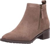 Blondo Women's Samara Ankle Boot, Dk Taupe Suede, 6 US