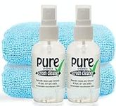 All Natural SCREEN CLEANER KIT - by Ecopure 60ml x2. Contains only Eco-Friendly ingredients. Naturally removes all fingerprints, marks and stains to leave screens gleaming clean.