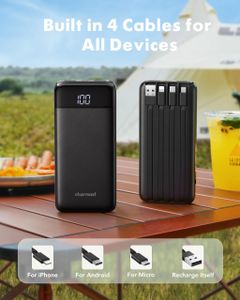 Charmast 10000mAh Portable Power Bank – Compact USB Charger
