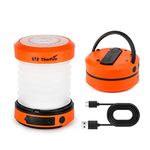 ThorFire LED Camping Lantern Hand Crank USB Rechargeable Lantern Mini Flashlight Emergency Torch Light Tent Lamp CL01 for Camping Hiking Jogging