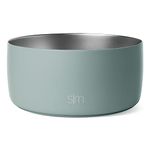 Simple Modern Stainless Steel Pet Bowl for Dogs & Cats | Insulated Stainless Steel Food Bowls for Dog Cat | Bentley Collection | Large (64oz) | Sea Glass Sage