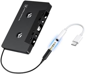 Car Cassette to AUX Adapter with Type-C to 3.5mm Audio Jack – Compatible with Google, Samsung, Xiaomi, Huawei & All Type-C Devices for Crystal-Clear Sound & Stable Connection