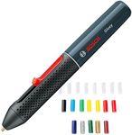 Bosch Gluey cordless hot glue pen (2 batteries, with 20 hot glue sticks, USB charger and cable, in Carton Packaging)