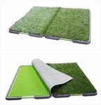 Large 86x68cm Portable Dog Pet Training Potty Patch Grass Toilet Loo Tray (86cm x 68cm)