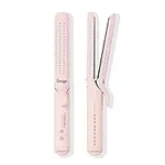 L'ANGE HAIR Le Duo Grande 360° Airflow Styler | 2-in-1 Curling Wand & Titanium Flat Iron Hair Straightener | Professional Hair Curler with Cooling Air Vents to Lock in Style | Adjustable Temp