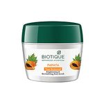 Biotique Papaya Tan Removal Brightening & Revitalizing Face Scrub | Gentle Exfoliation | Smooth and Clear Complexation | 100% Botanical Extracts| Suitable for All Skin Types | 235g