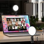 3.5'' Ring Light for Laptop, 61 LEDs Dimmable Video Conference Lighting, Portable USB Plug Clip On Ring Light Computer Laptop Pad Phone for Selfie Working Learning Zoom Meeting Live Streaming Makeup