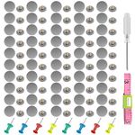 Car Roof Repair Kit, 70 Pieces Car Roof Headliner Repair Button 70 Pieces Colorful Drawing Push Pins Universal Auto Roof Snap Rivet Retainer for Car Roof Fixed