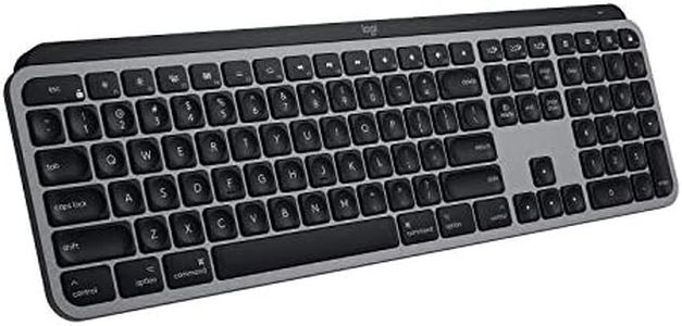 Logitech MX Keys Advanced Wireless Illuminated Keyboard for Mac, Backlit LED Keys, Bluetooth,USB-C, MacBook Pro,Macbook Air,iMac, iPad Compatible, Metal Build