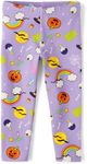 The Children's Place Baby Girls' and Toddler Assorted Everyday Pull on Leggings, Halloween Print, 9-12 Months