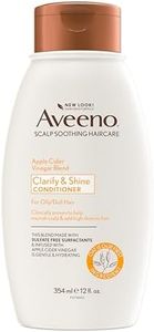 Aveeno Apple Cider Vinegar Clarifying Conditioner for Oily & Dull Hair 354ml |Hydrate & protects scalp| Adds shine