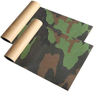 ZUEXT 9" x 33" Camo Skateboard Grip Tape Sheets 2 Pack, Bubble Free Waterproof Green Camouflage Scooter Grip Tape, Longboard Griptape, Sandpaper for Rollerboard Stairs Pedal Wheelchair Steps(84x23cm)