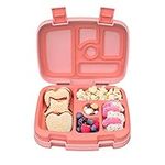 Bentgo® Kids Bento-Style 5-Compartment Lunch Box - Ideal Portion Sizes for Ages 3 to 7 - Leak-Proof, Drop-Proof, Dishwasher Safe, BPA-Free, & Made with Food-Safe Materials (Coral)