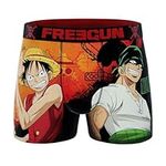 FREEGUN Men's One Piece Boxer Shorts, Luffy Vs Zoro Op3, XL