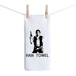 ZJXHPO Movie Inspired Towel Gift Han Towel Waffle Absorbent Towel Dishes Towel Tea Towel Dishcloth for Kitchen Decor Housewarming Gift (C-Han Towel)