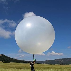 72'' Giant Weather Balloon White For Meteorological Investigation Holiday Party Decoration Entertainment Toys