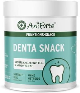 AniForte Denta Snack für Hunde 300g - natürliche Zahnpflege, gegen Hund Mundgeruch, Hundeleckerli für gesunde Zähne & Vorbeugung, Mundhygiene Zahnpflegesnacks getreidefrei